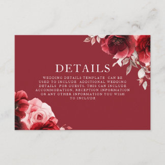 Information om Luxe Radiance Ruby Röd ros Bloom Br Tilläggskort