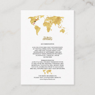 Information om Luxury Travel World Map Bröllop Tilläggskort