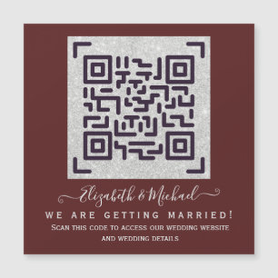 Information om MAGNETISK BURGUNDY QR SCANNING CODE