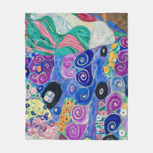 Information om Maiden av Gustav Klimt Fleecefilt (Framsidan)