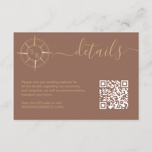 Information om målpassets kompass QR-kod Tilläggskort (Framsida)