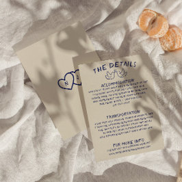 Information om manuell ritad rekreation Unik Bröll Tilläggskort