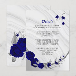 Information om marmor för blommigt av royal blue s tilläggskort