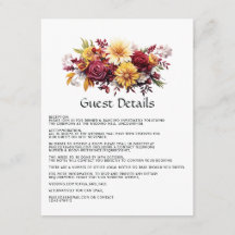 Information om maron och Gult Blommigt Bröllop gäs