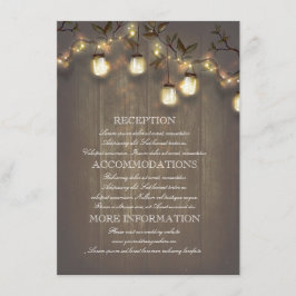 Information om Mason Burk Ljus Rustic-Landsbyggsbr Tilläggskort