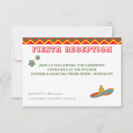 Information om mexikansk fiesta Reception OSA kort