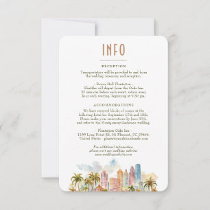 Information om Miami Beach Destination Info Skylin Inbjudningar