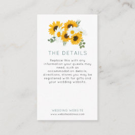 Information om mini Rustic Sunblommor Wildblommor  Tilläggskort