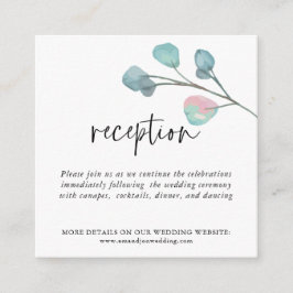 Information om MINI STORLEK Eucalyptus bröllopsmot Tilläggskort