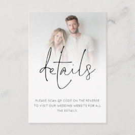 Information om minimal fotoöverlagring QR-kod Bröl Tilläggskort