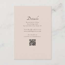 Information om minimal klassisk modern QR-kod Bröl Tilläggskort