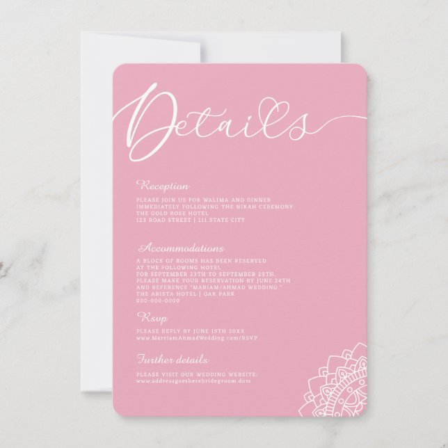 Information om minimal modern enkel calligrafi Man Inbjudningar (Framsida)