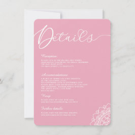 Information om minimal modern enkel calligrafi Man Inbjudningar