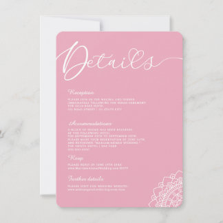 Information om minimal modern enkel calligrafi Man Inbjudningar