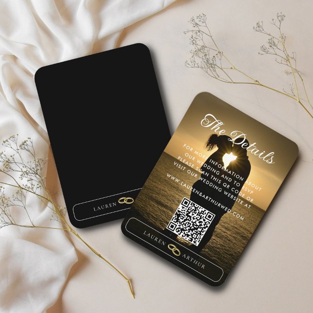 Information om minimal Photo Bröllop i modern Ultr Tilläggskort (Skapare uppladdad)