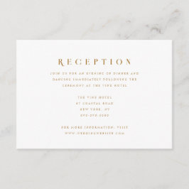 Information om minimal skriptmodern Elegant Bröllo Tilläggskort