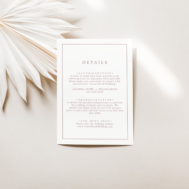Information om minimalistiskt Ro Guld-typografi Br Tilläggskort (Skapare uppladdad)