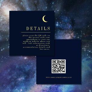 Information om minsta celestial Navy Star QR-kod B Tilläggskort