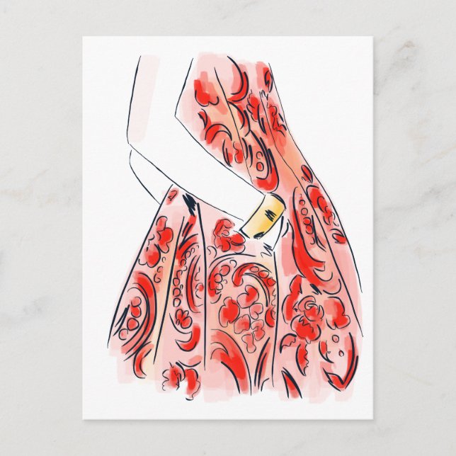 Information om mode vykort (Framsida)