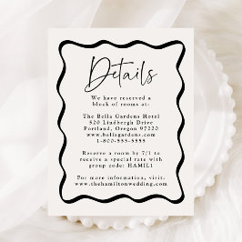 Information om Modern Cream och Black Vågigt Ram B Tilläggskort