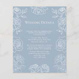 Information om Modern Dusty Blue Fransk Ro Bröllop