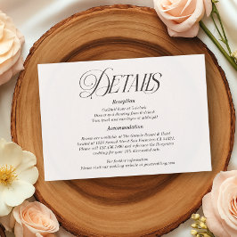 Information om Modern Elegant Calligraphy Bröllop OSA Kort