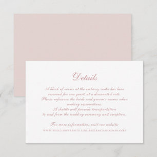 Information om Modern Elegant Calligraphy Script B Inbjudningar