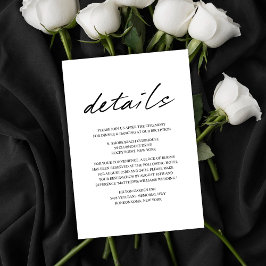 Information om modern fågel i Feather Bröllop Tilläggskort