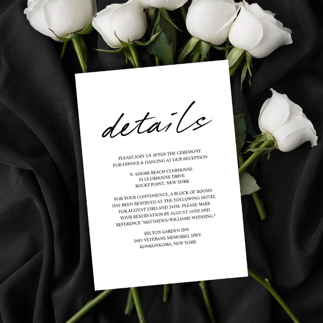 Information om modern fågel i Feather Bröllop Tilläggskort (Skapare uppladdad)