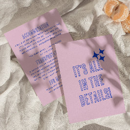 Information om modern handskriven färgad Retro Brö Tilläggskort