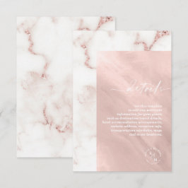 Information om Modern Marble Glitter, Ro Guld, ID8 Tilläggskort