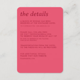 Information om modern, minimalistisk enkel Sleek B Tilläggskort