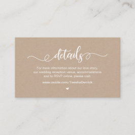 Information om Modern Rustic Farm, White, Kraft, B Tilläggskort