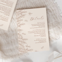 Information om Modern Terracotta Minimal Löv Bröll