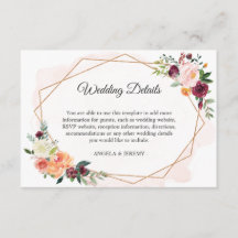 Information om modernt romskt Blommigt - bröllop