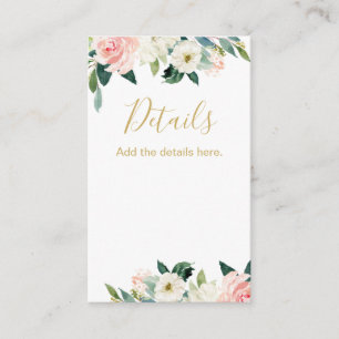 Information om Möhippan Blommigt Infoga Visitkort