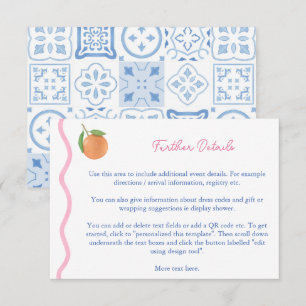 Information om Möhippan Boho Citrus Squiggle Tilläggskort