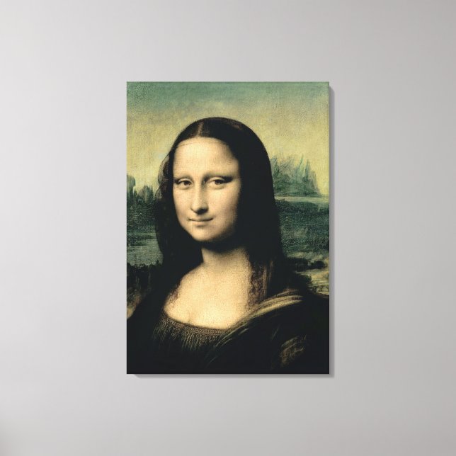 Information om Mona Lisa, c.1503-6 Canvastryck (Framsida)