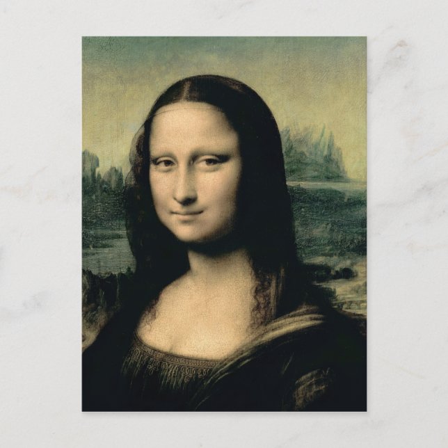 Information om Mona Lisa, c.1503-6 Vykort (Framsida)