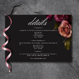 Information om Moody Blommigt för elegant av upplö Tilläggskort