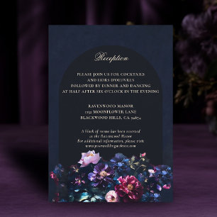 Information om mörk Romantic Moody Blommigt Black  Tilläggskort