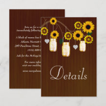 Information om mörk Rustic Gult Blommigt Mason Bur