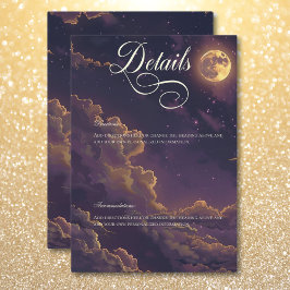 Information om mörkens Moody Lila och Guld månbely Tilläggskort