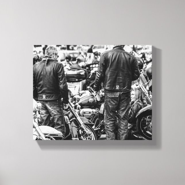 Information om motorcykelmotorcyklar Ride Riders B Canvastryck (Framsida)