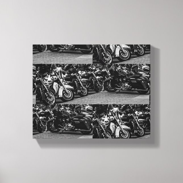 Information om motorcykelmotorcyklar Ride Riders B Canvastryck (Framsida)