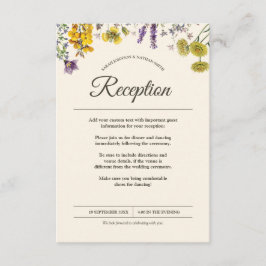 Information om mottagning av botaniskt blommor i v tilläggskort