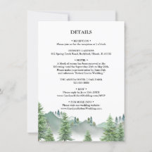Information om Mountain Forest Bröllop