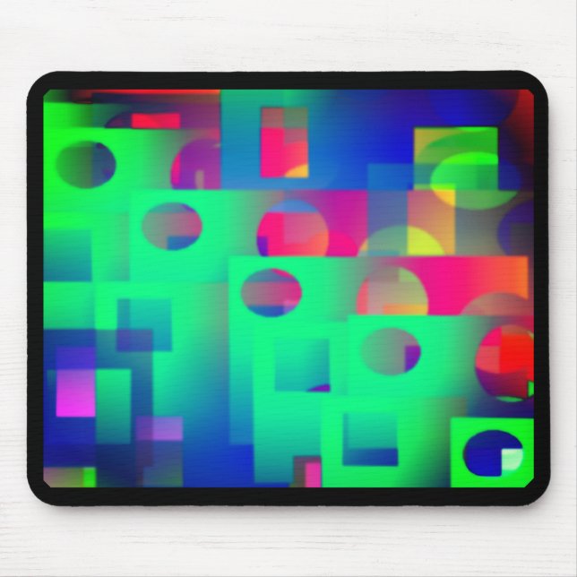 Information om Mousepad colorido com preto Musmatta (Framsidan)