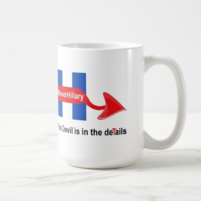 Information om mugg Aldriary Hillary Djävulen (Höger)