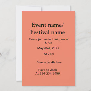 Information om musikfestival namn här lägger till  inbjudningar